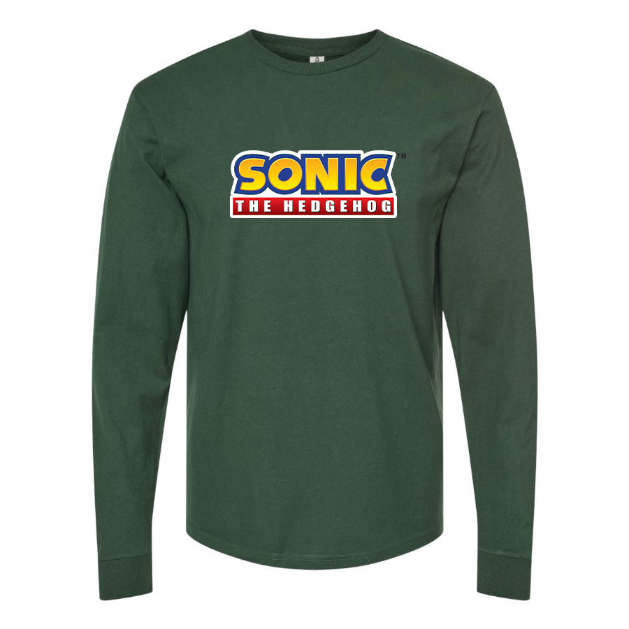 Men's Sonic The Hedgehog Cartoon Long Sleeve T-Shirt