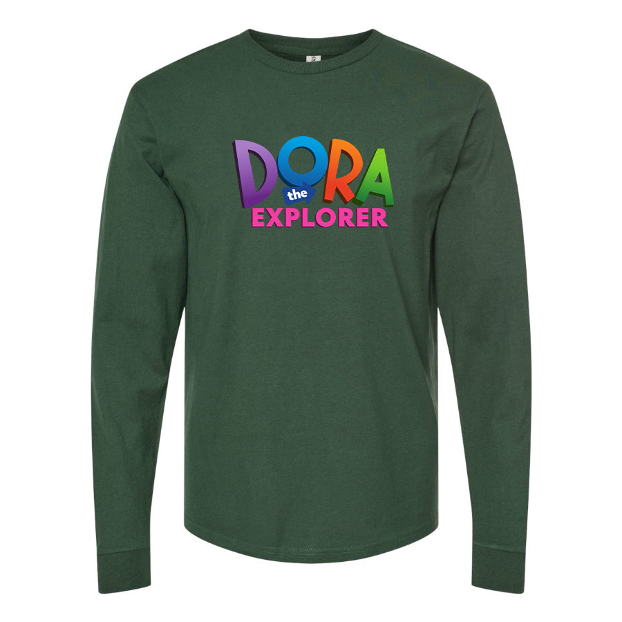 Men's Dora The Explorer Cartoon Long Sleeve T-Shirt