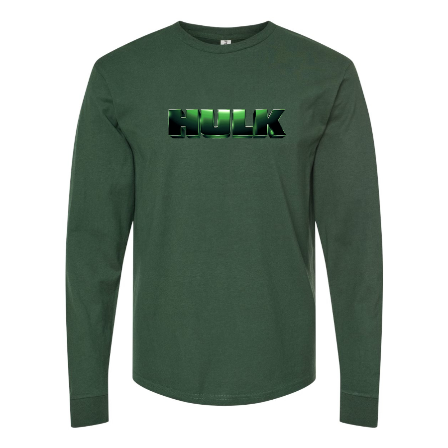 Men's The Hulk Marvel Superhero Long Sleeve T-Shirt