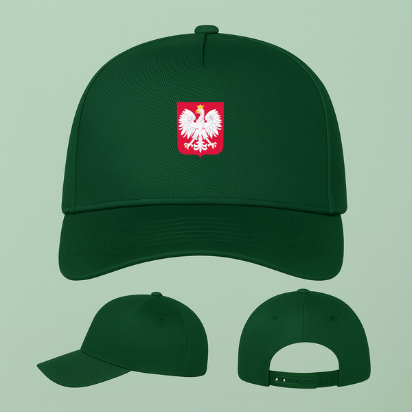 Poland National Soccer Team Five Panel Twill Snapback Cap