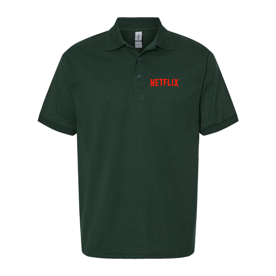 Men's Netflix Movie Show Dry Blend Polo