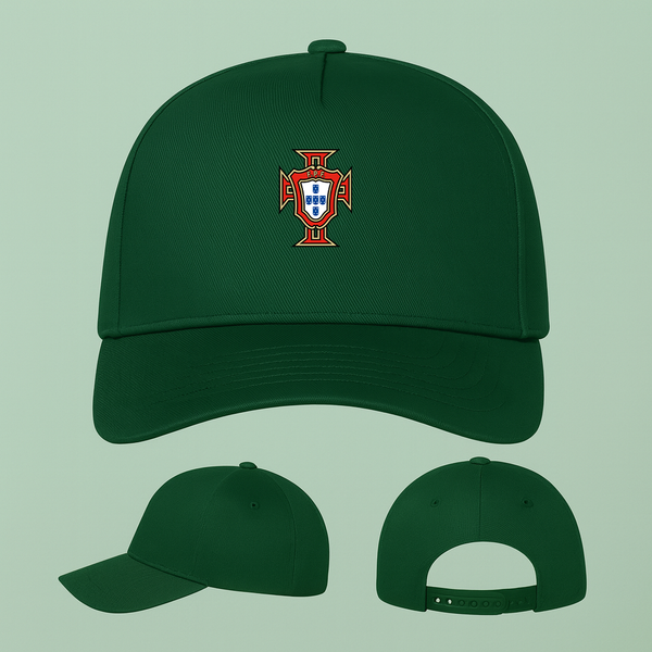 Portugal National Soccer Team Five Panel Twill Snapback Cap