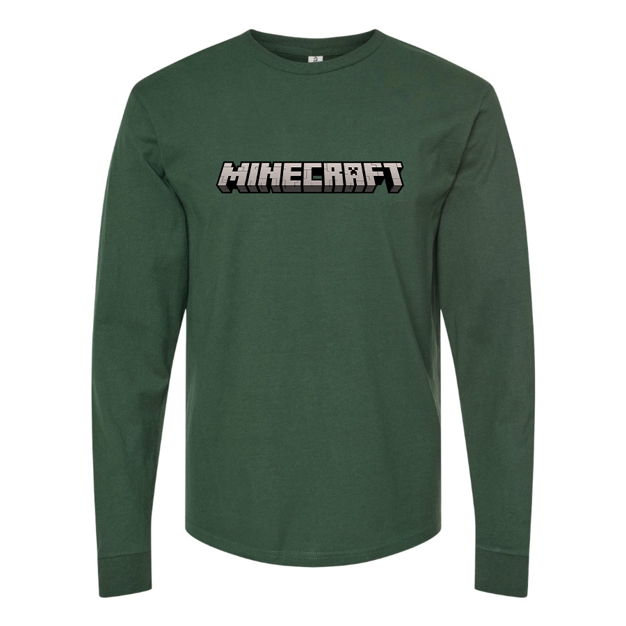 Men's Minecraft Game Long Sleeve T-Shirt