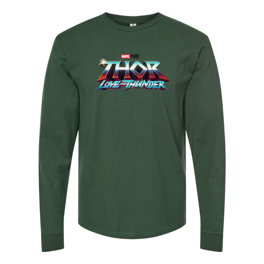 Men's Thor Love & Thunder Superhero Long Sleeve T-Shirt