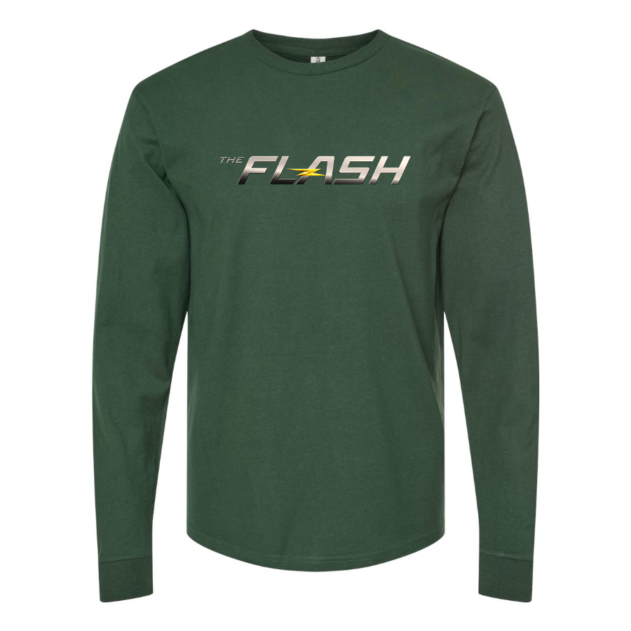 Men's The Flash DC Superhero Long Sleeve T-Shirt