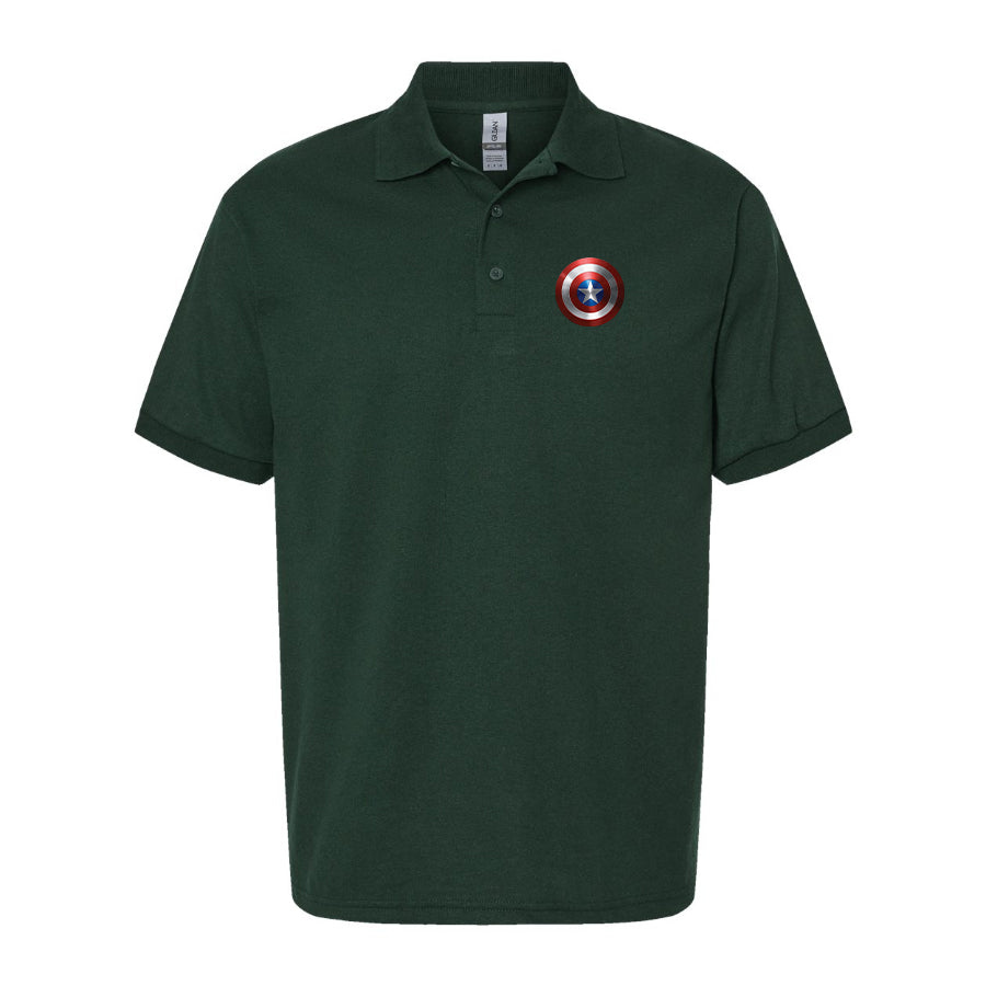 Men's Captain America Superhero Dry Blend Polo