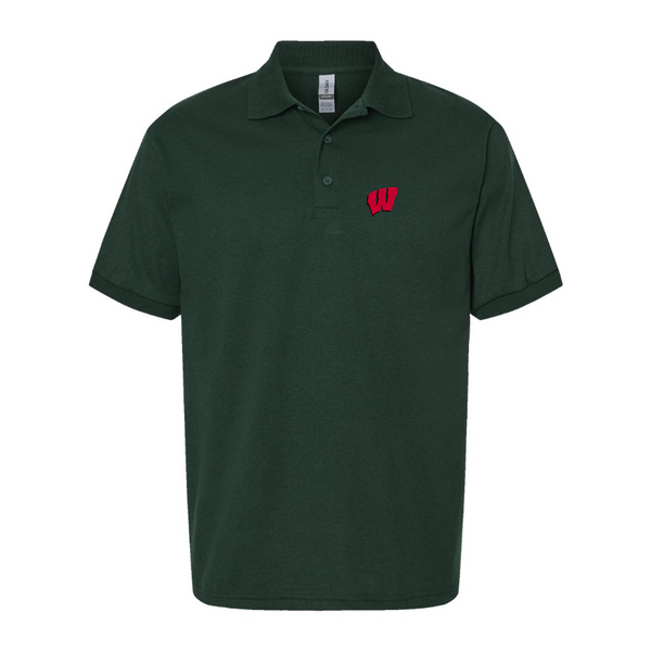 Men's Wisconsin Badgers Logo Dry Blend Polo
