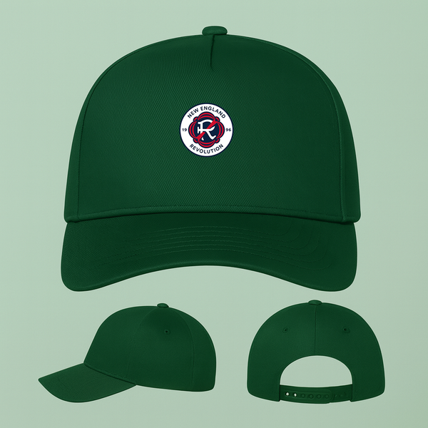 New England Revolution FC Five Panel Twill Snapback Cap