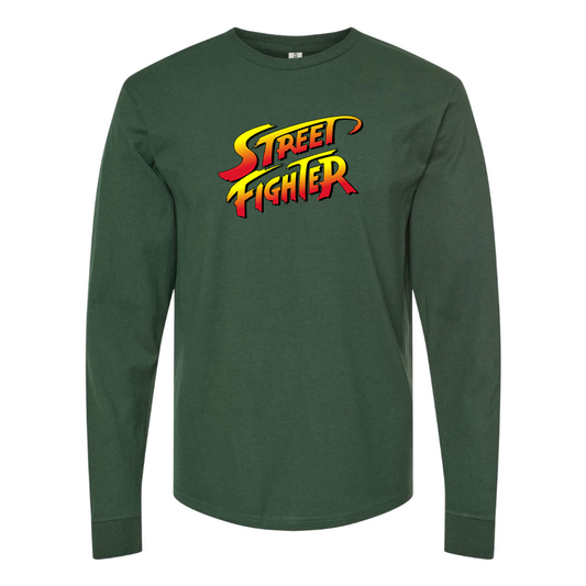 Men's Street Fighter Game Long Sleeve T-Shirt