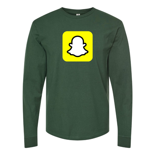 Men's Snapchat Social Long Sleeve T-Shirt