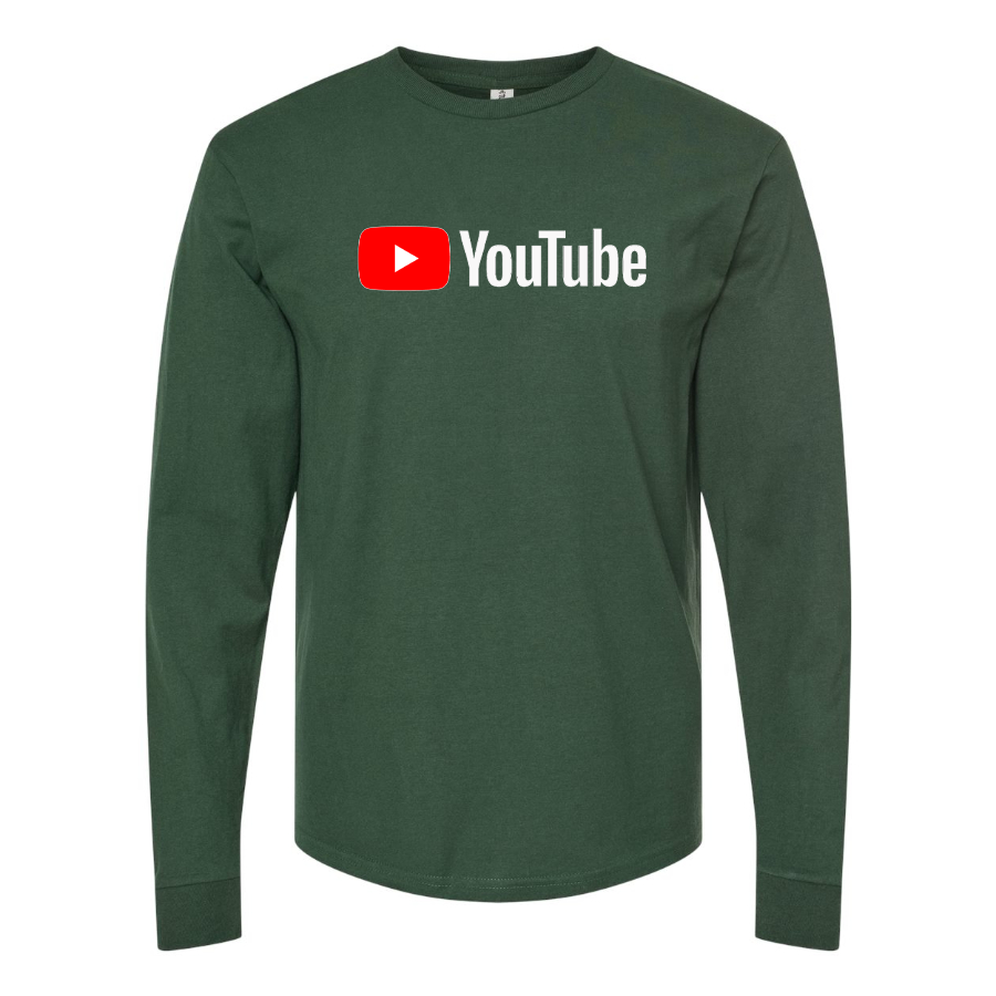 Men's YouTube Social Video Steaming Long Sleeve T-Shirt