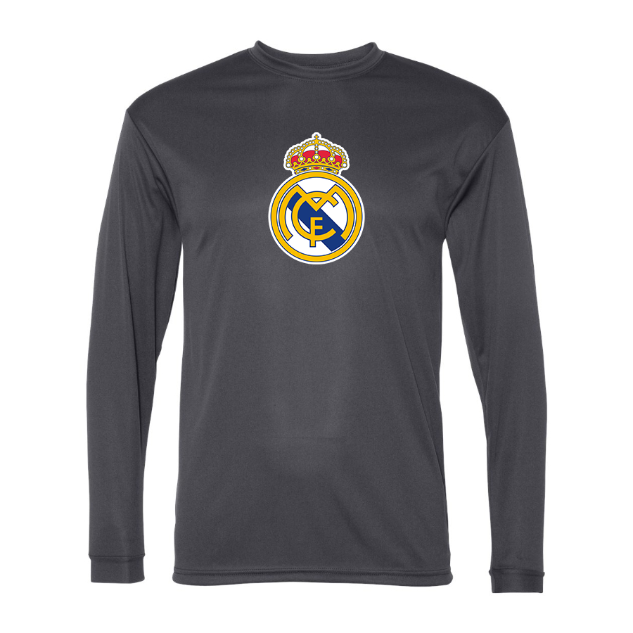 Men’s  Real Madrid Soccer   Polyester Long Sleeve T-Shirt