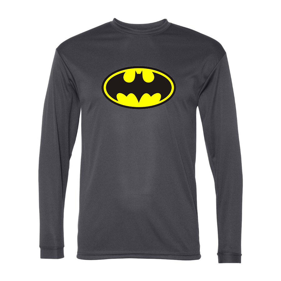 Men’s DC Comics Batman- Polyester Long Sleeve T-Shirt