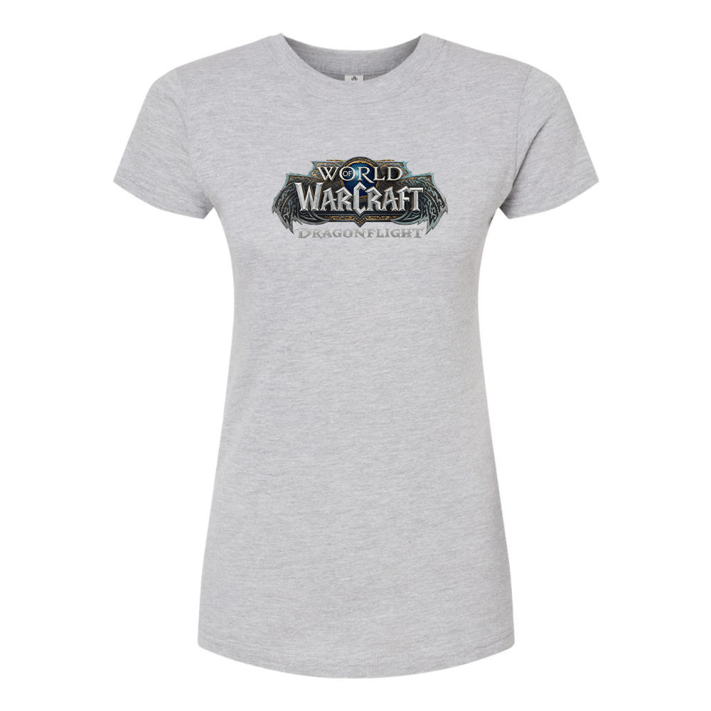 Women's World of Warcraft Dragon Flight Game Round Neck T-Shirt