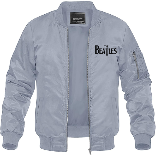 Men's The Beatles Music Lightweight Bomber Jacket Windbreaker Softshell Varsity Jacket Coat