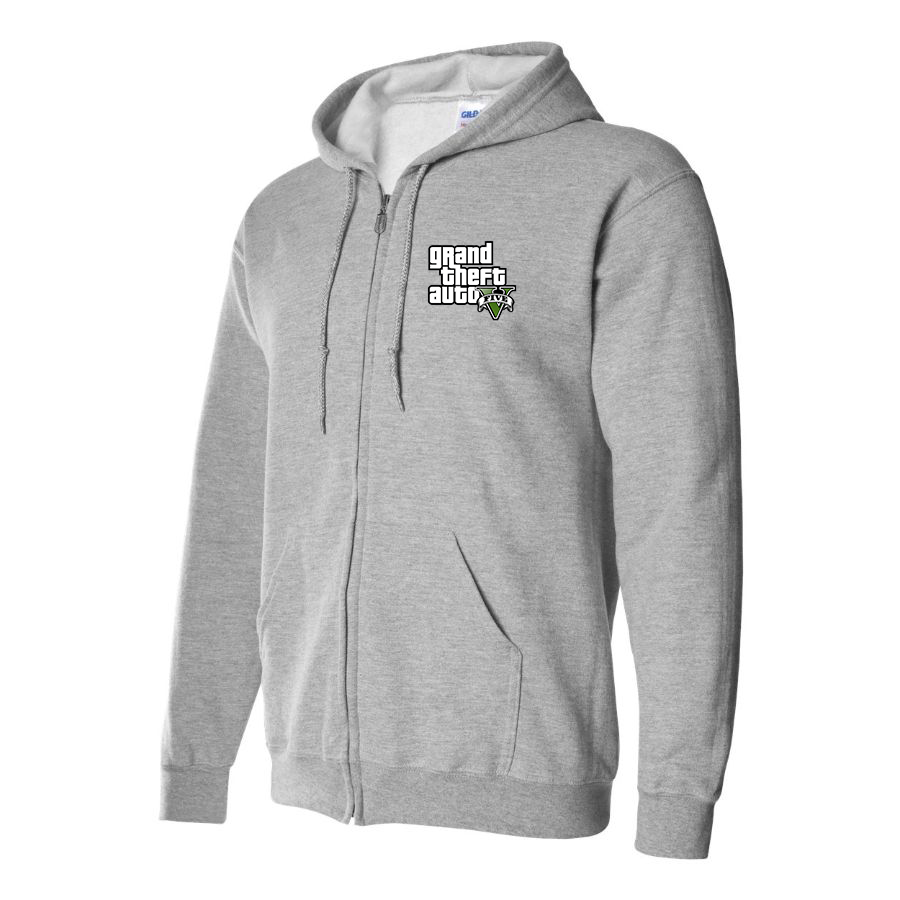 Men's GTA 5 Grand Theft Auto V Zipper Hoodie Game