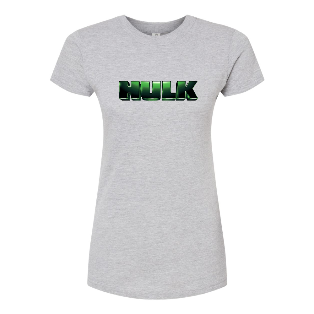 Women's The Hulk Marvel Superhero Round Neck T-Shirt