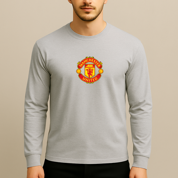 Men’s Manchester United Soccer Long Sleeve T-Shirt
