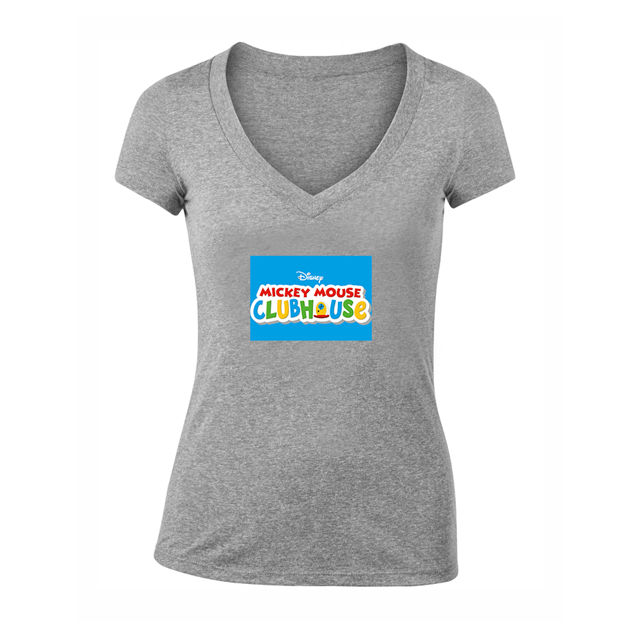 Women's Mickey Mouse ClubHouse V-Neck T-Shirt