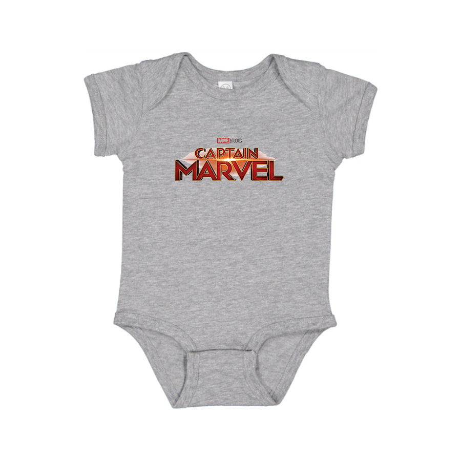 Captain Marvel Superhero  Baby Romper Onesie