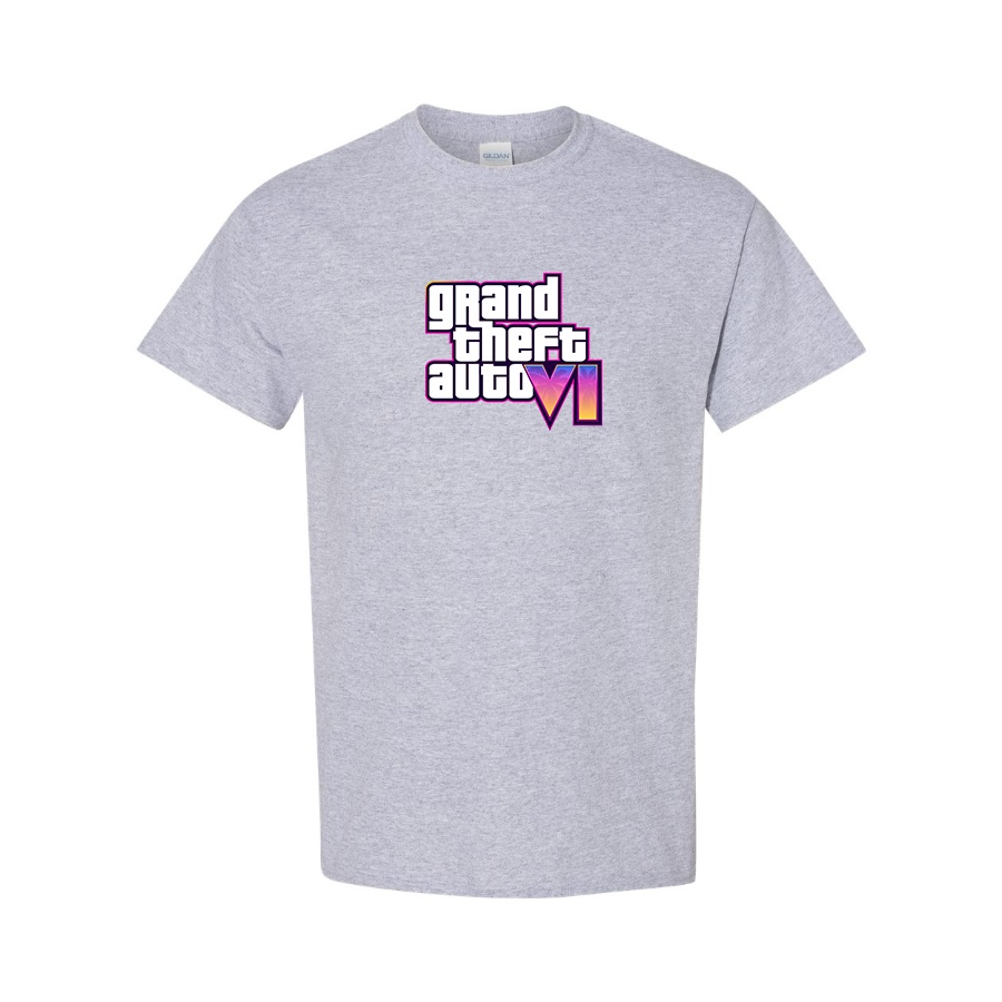 Men's GTA 6 Grand Theft Auto VI Cotton T-Shirt Game