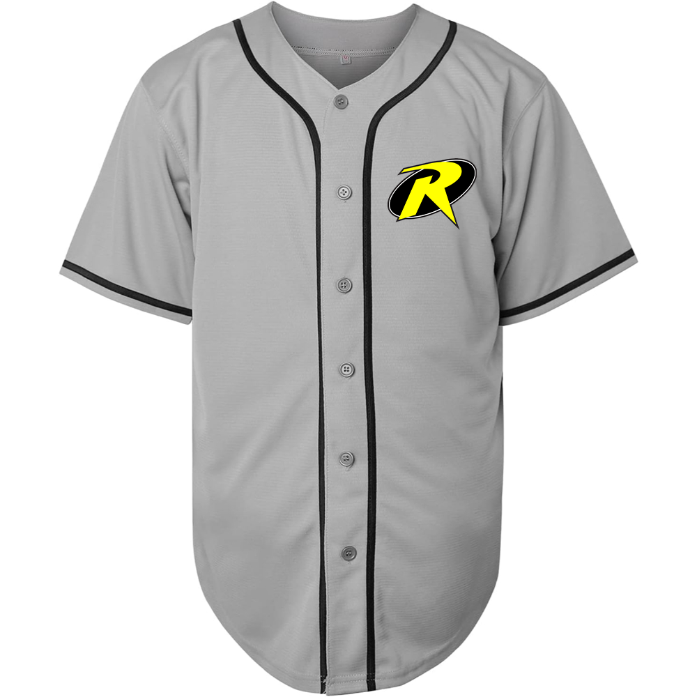 Men's Robin DC Comics Superhero Baseball Jersey