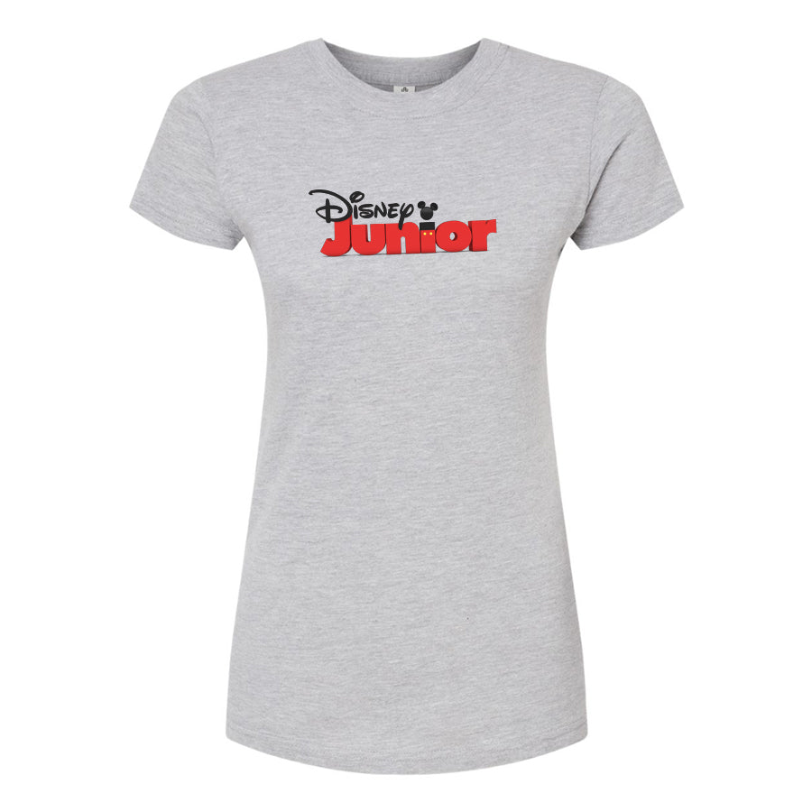 Women's Disney Cartoon Junior Round Neck T-Shirt