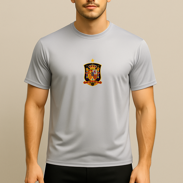 Men's Spain National Soccer Team Polyester T-Shirt