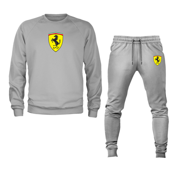 Men’s Ferrari Motorsport Car Crewneck Sweatshirt Joggers Suit