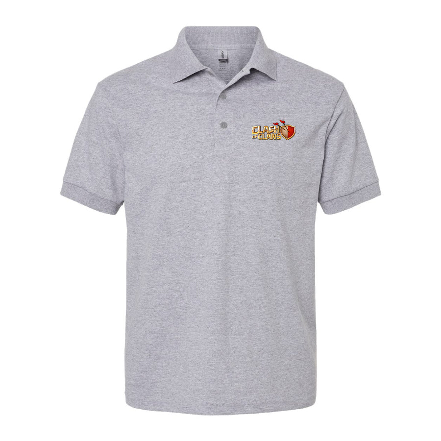 Men's Clash of Clans Game Dry Blend Polo