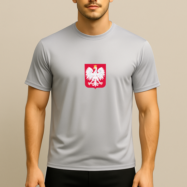 Men's Poland National Soccer Team Polyester T-Shirt