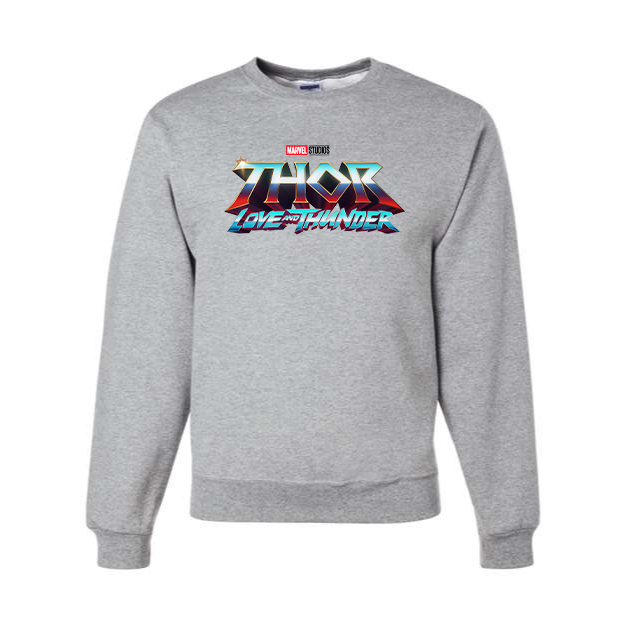 Men's Thor Love & Thunder Superhero Crewneck Sweatshirt