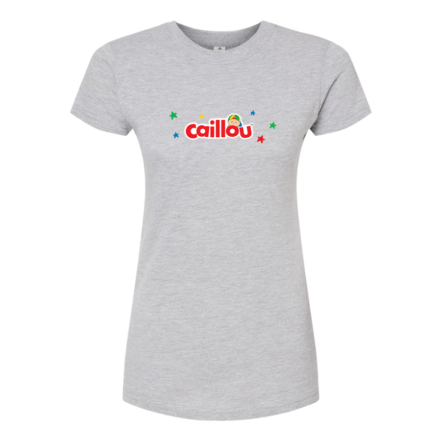 Women's Caillou Cartoons   Round Neck T-Shirt