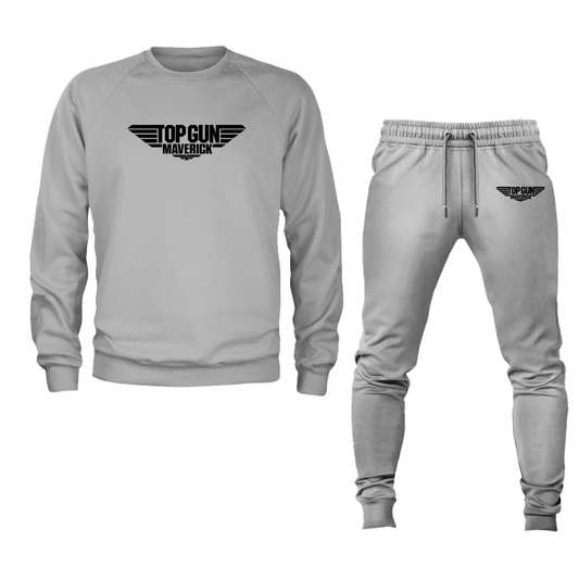 Men's Top Gun Maverick Movie Crewneck Sweatshirt Joggers Suit