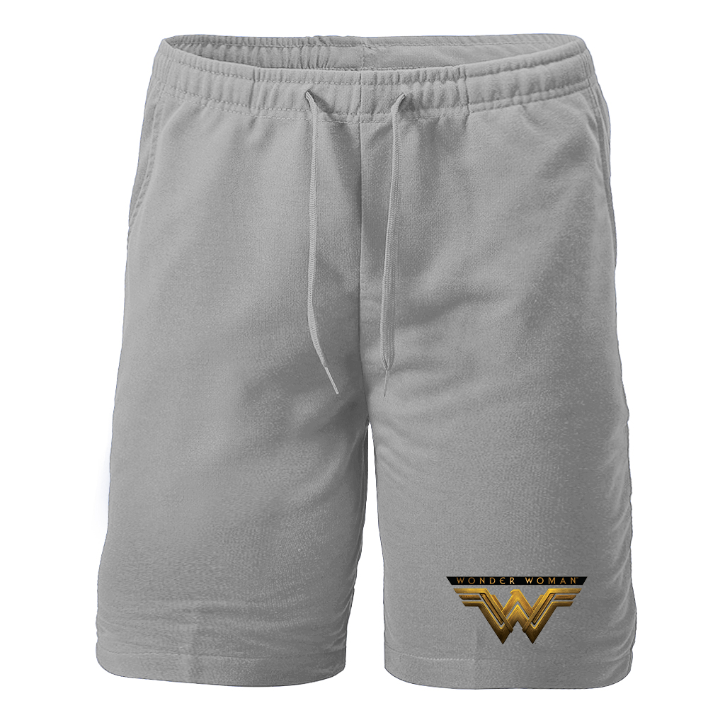 Men's Wonder Woman DC Superhero Athletic Fleece Shorts