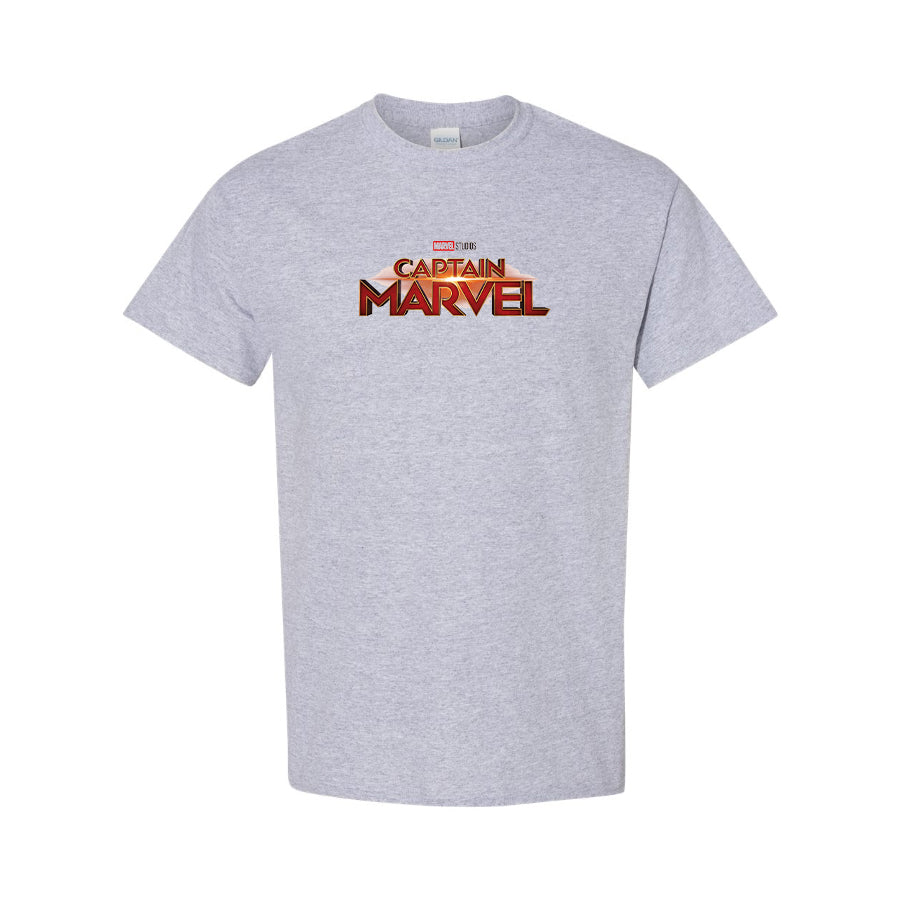 Men's Captain Marvel Superhero  Cotton T-Shirt