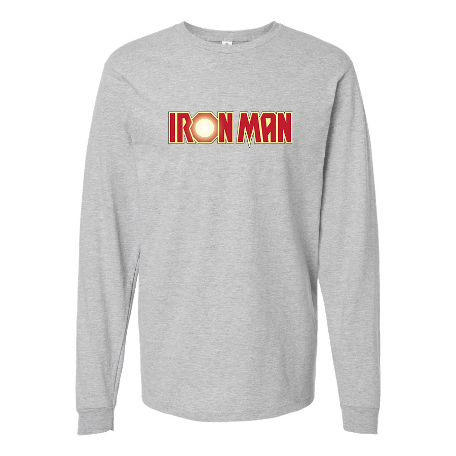 Men's Iron Man Marvel Superhero Long Sleeve T-Shirt