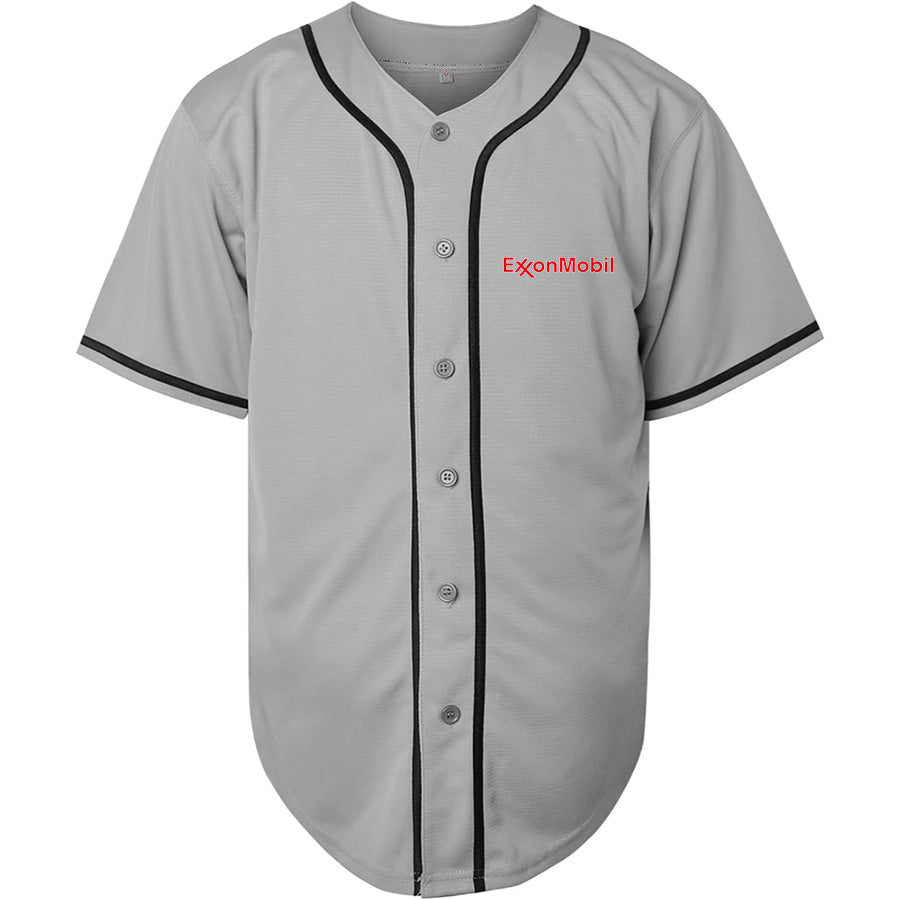 Men's Exxon Mobil Gas Station  Baseball Jersey