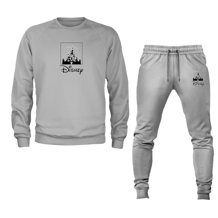 Men's Walt Disney Cartoon  Crewneck Sweatshirt Joggers Suit