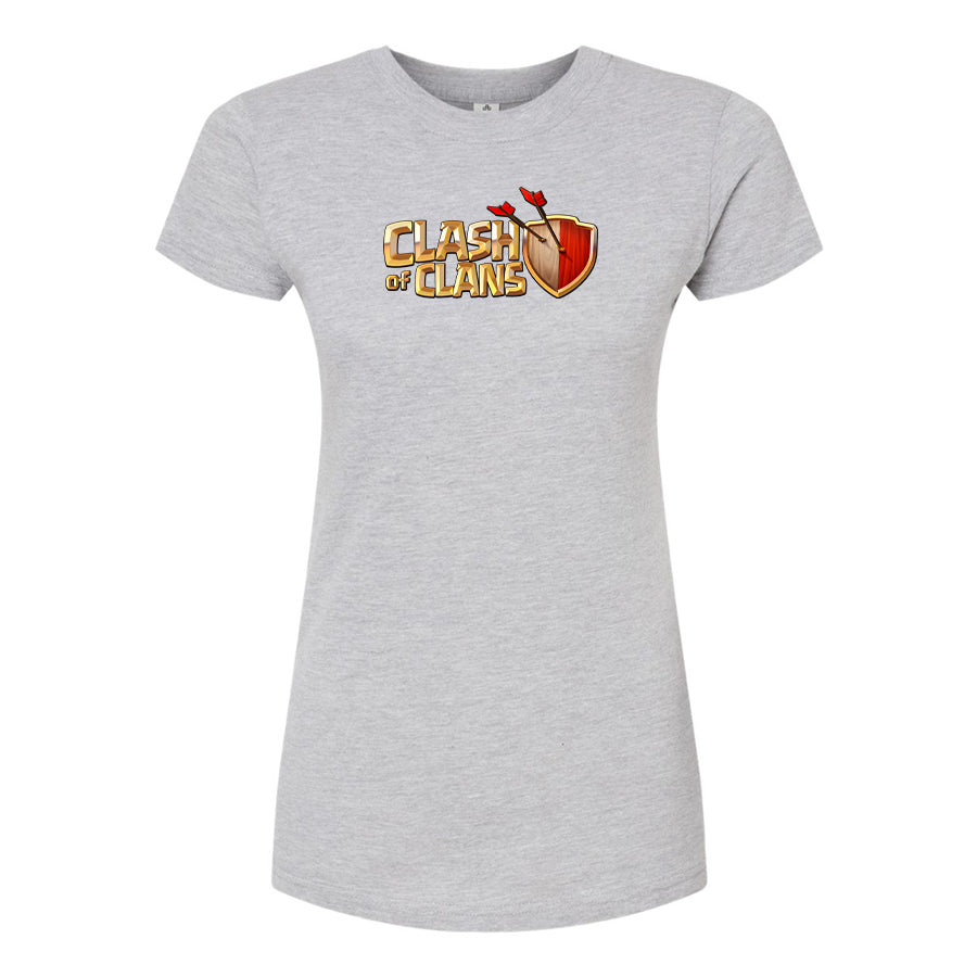 Women's Clash of Clans Game Round Neck T-Shirt