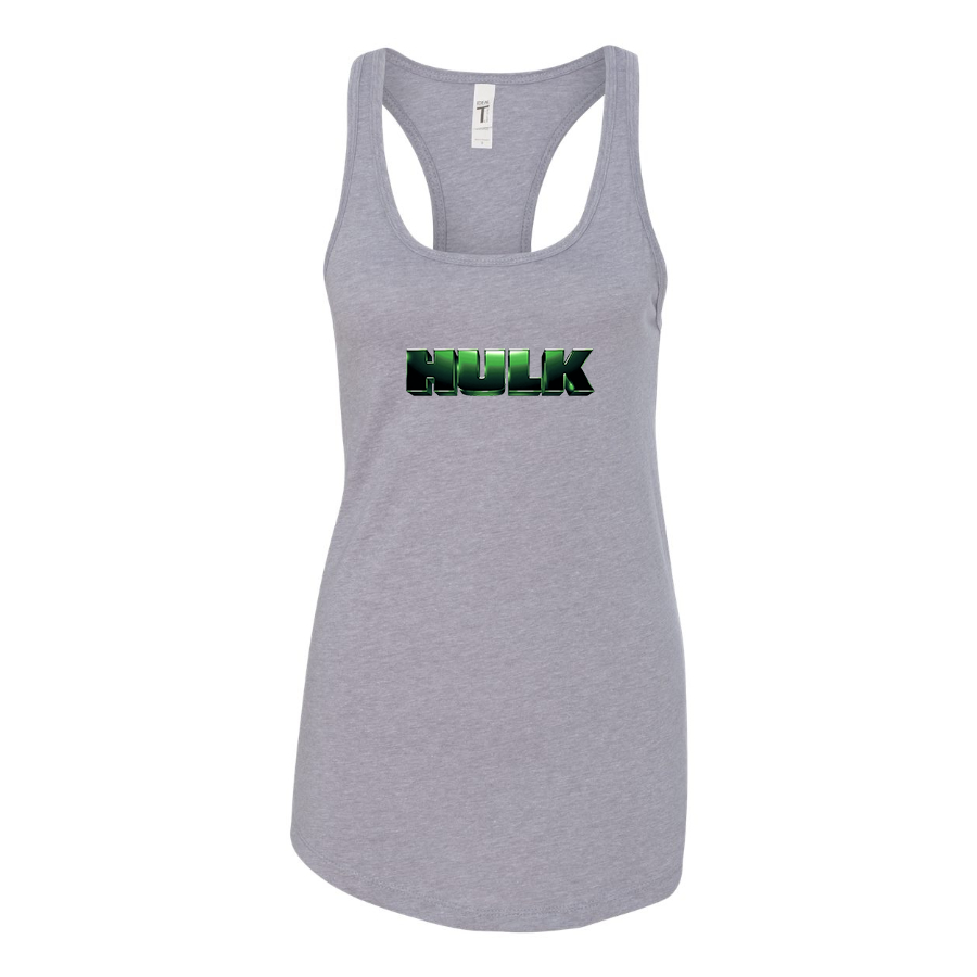 Women's The Hulk Marvel Superhero Racerback Tank Top