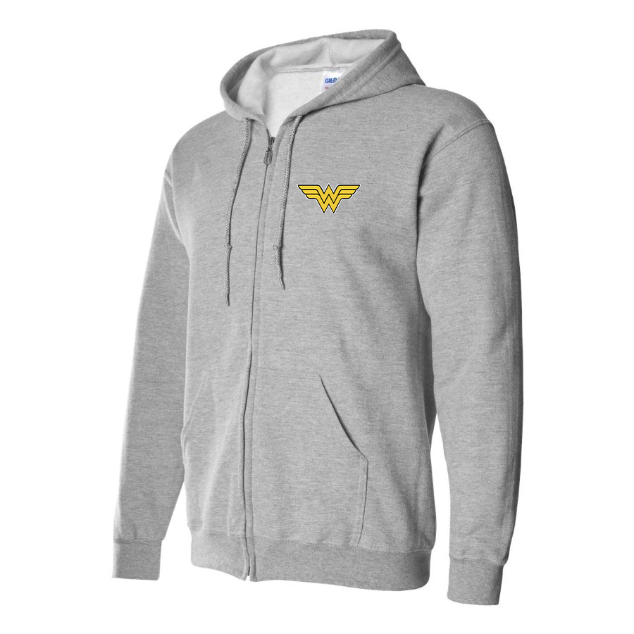 Men's Wonder Woman Superhero Zipper Hoodie
