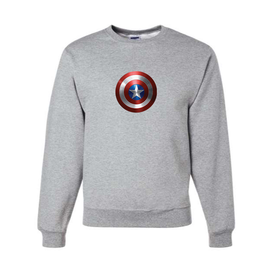 Men's Captain America Superhero Crewneck Sweatshirt