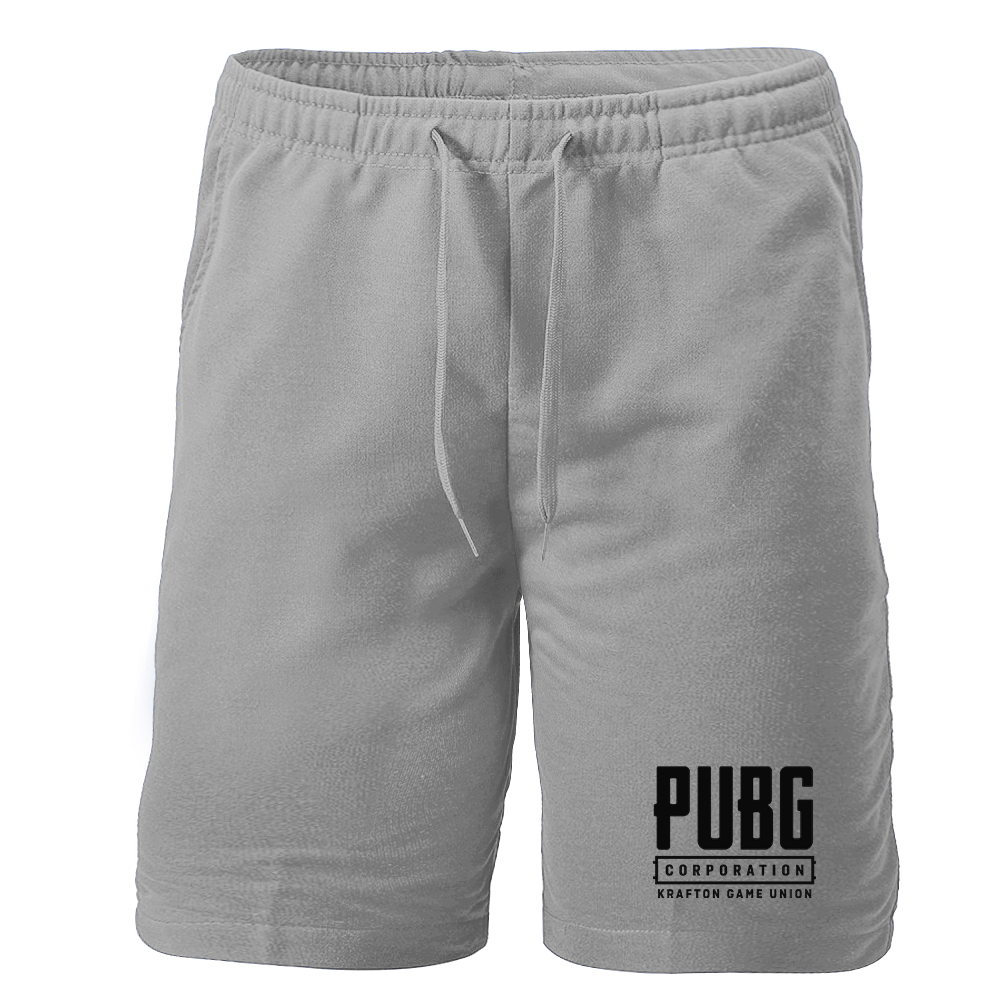 Men's PUBG Multiplayer Shooting Game Athletic Fleece Shorts