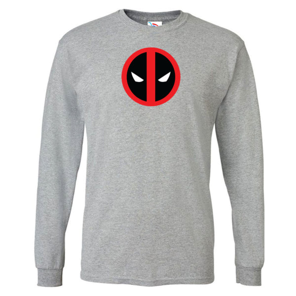 Men's Deadpool Marvel Superhero Long Sleeve T-Shirt