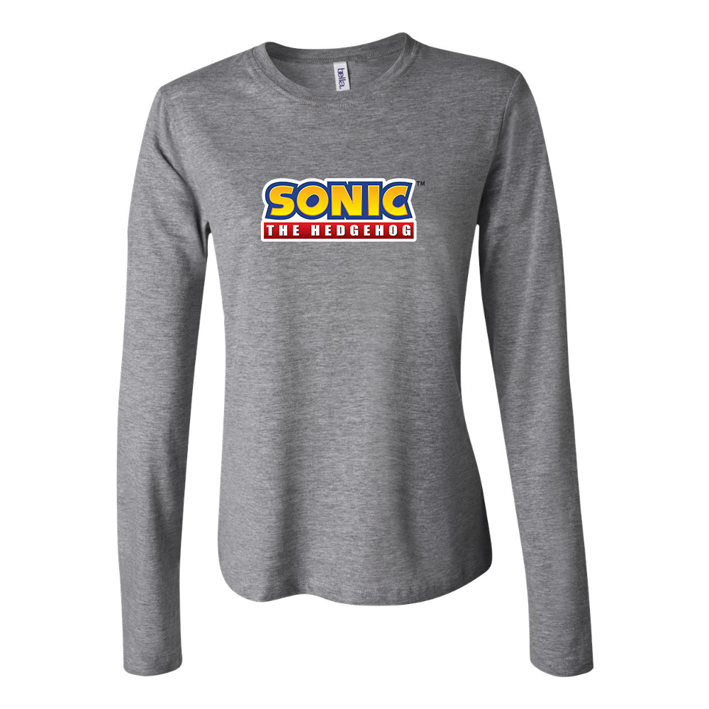 Women's Sonic The Hedgehog Cartoons Long Sleeve T-Shirt