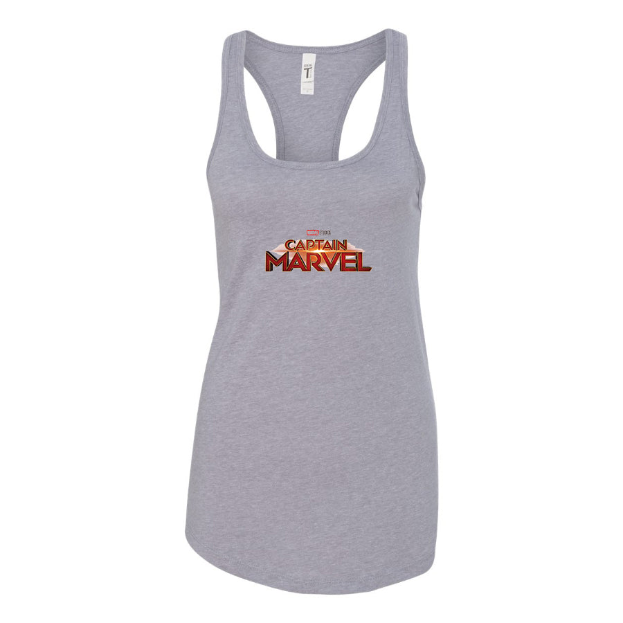 Women's Captain Marvel Superhero  Racerback Tank Top