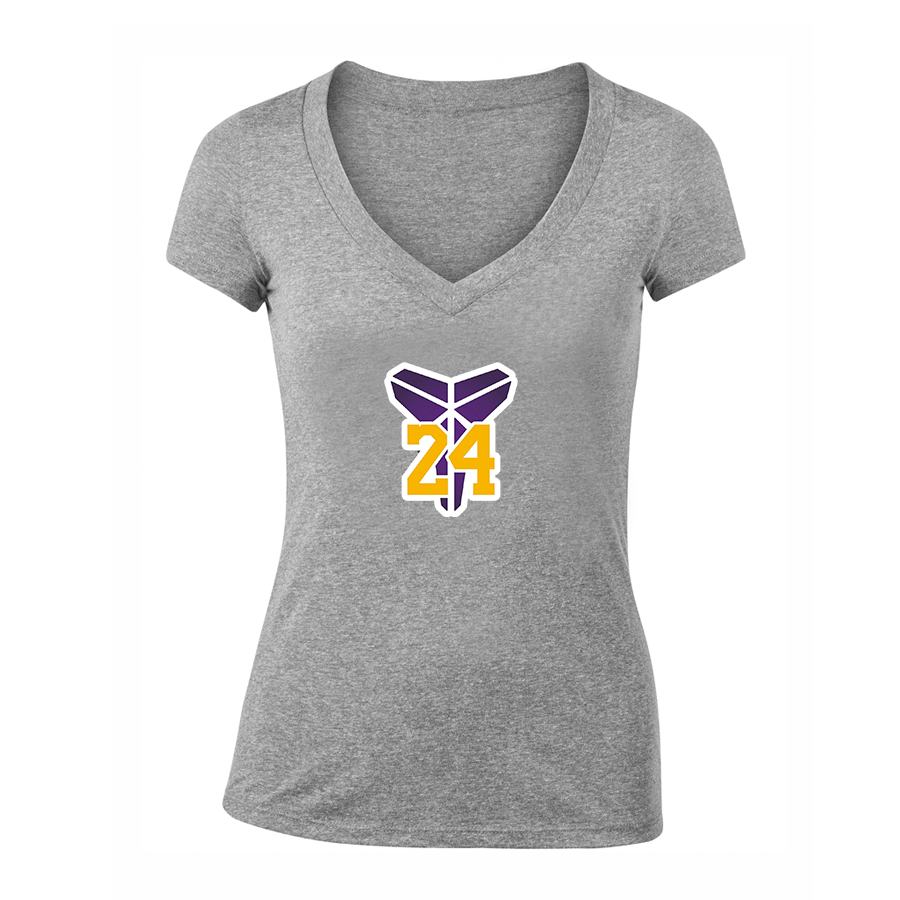 Women's Kobe Bryant Mamba 24 V-Neck T-Shirt