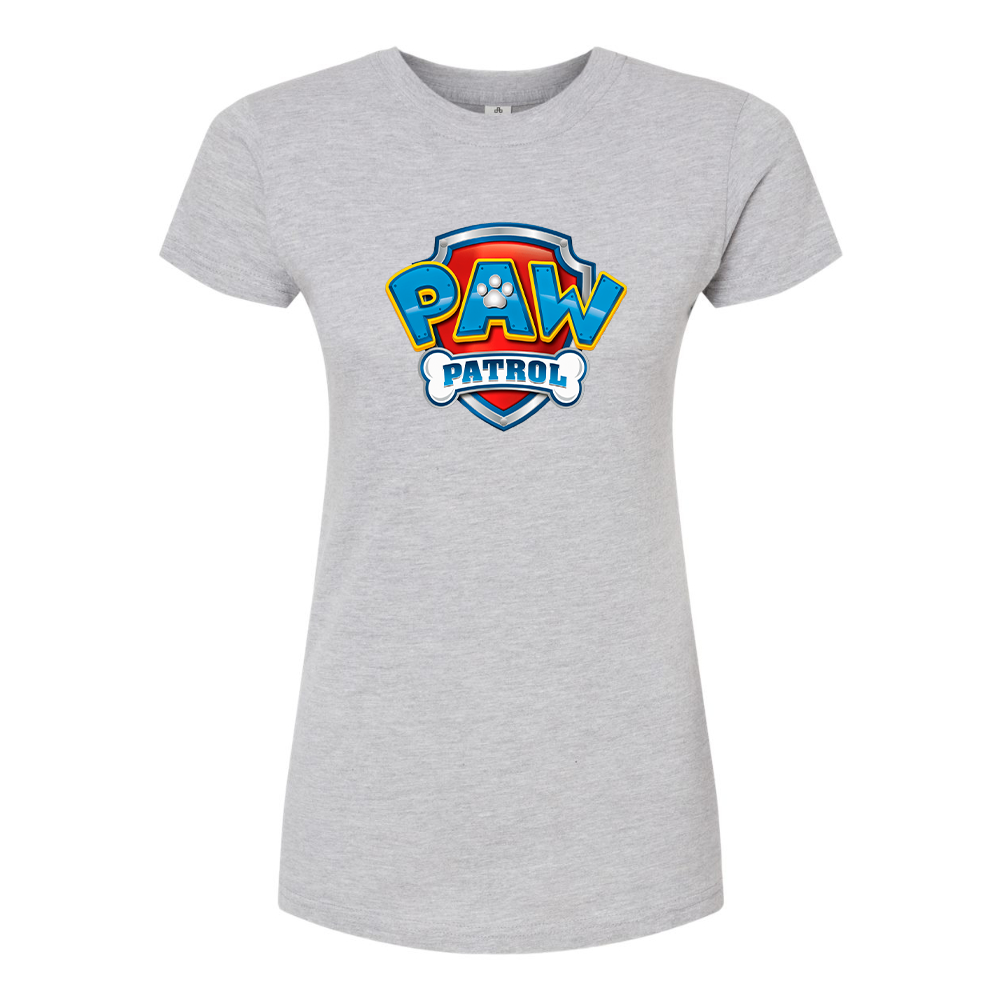 Women's Paw Patrol Cartoon Round Neck T-Shirt