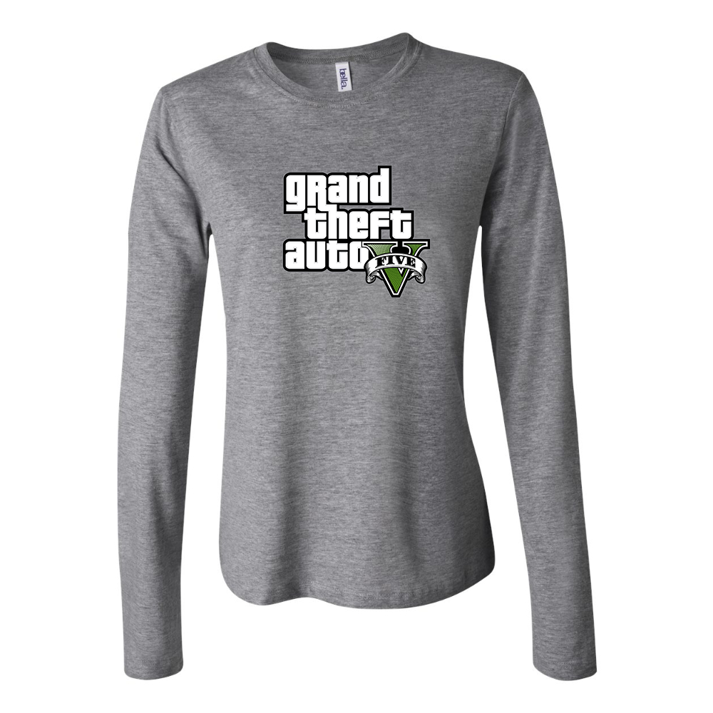 Women's GTA 5 Grand Theft Auto V Long Sleeve T-Shirt Game